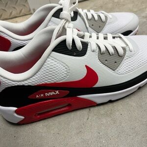 Nike Air Max 90 golf sneakers Men's Sneakers - White, Red new